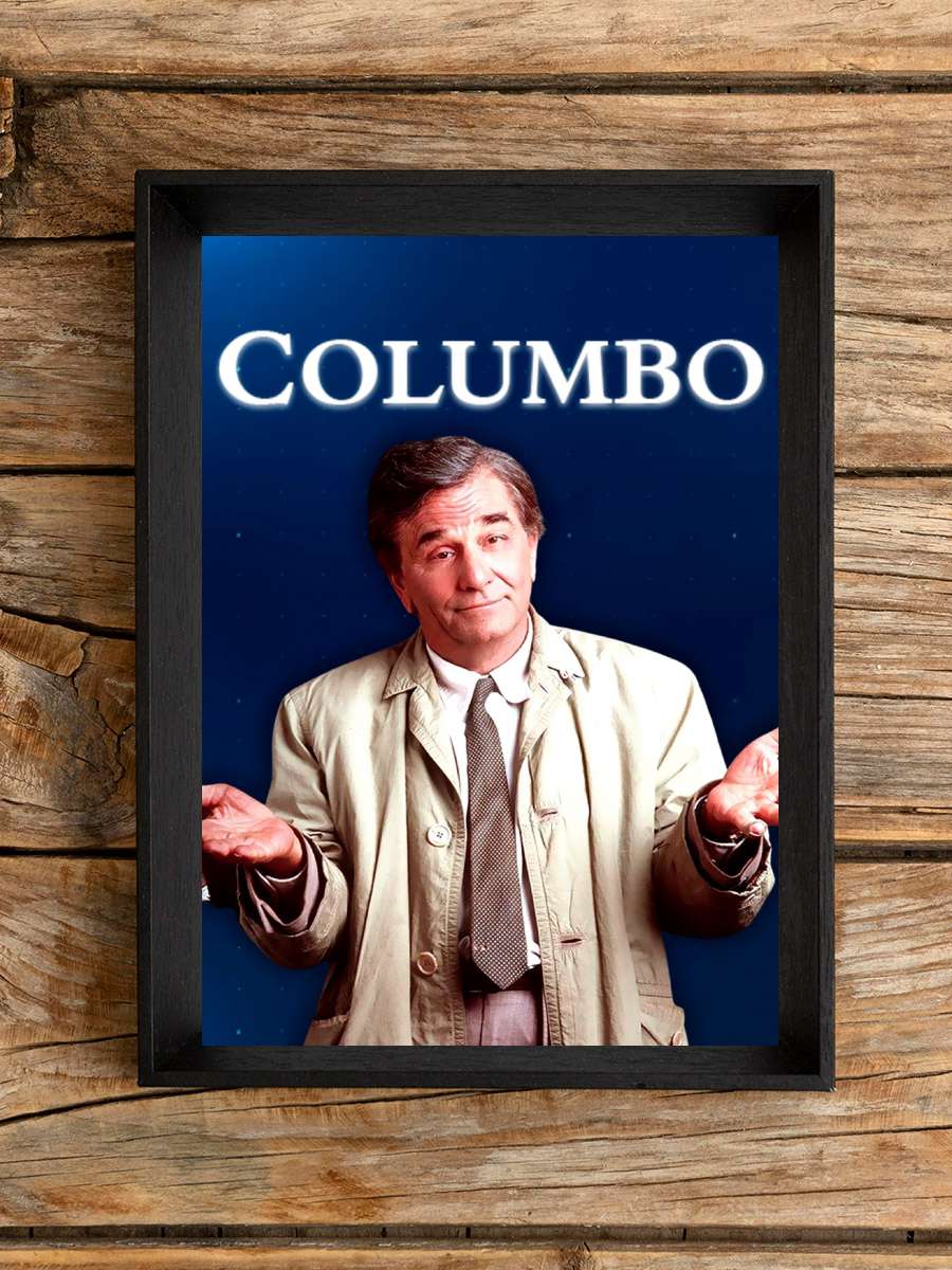 Columbo Dizi Tablo Siyah Çerçeveli Dizi Poster Duvar Tablo