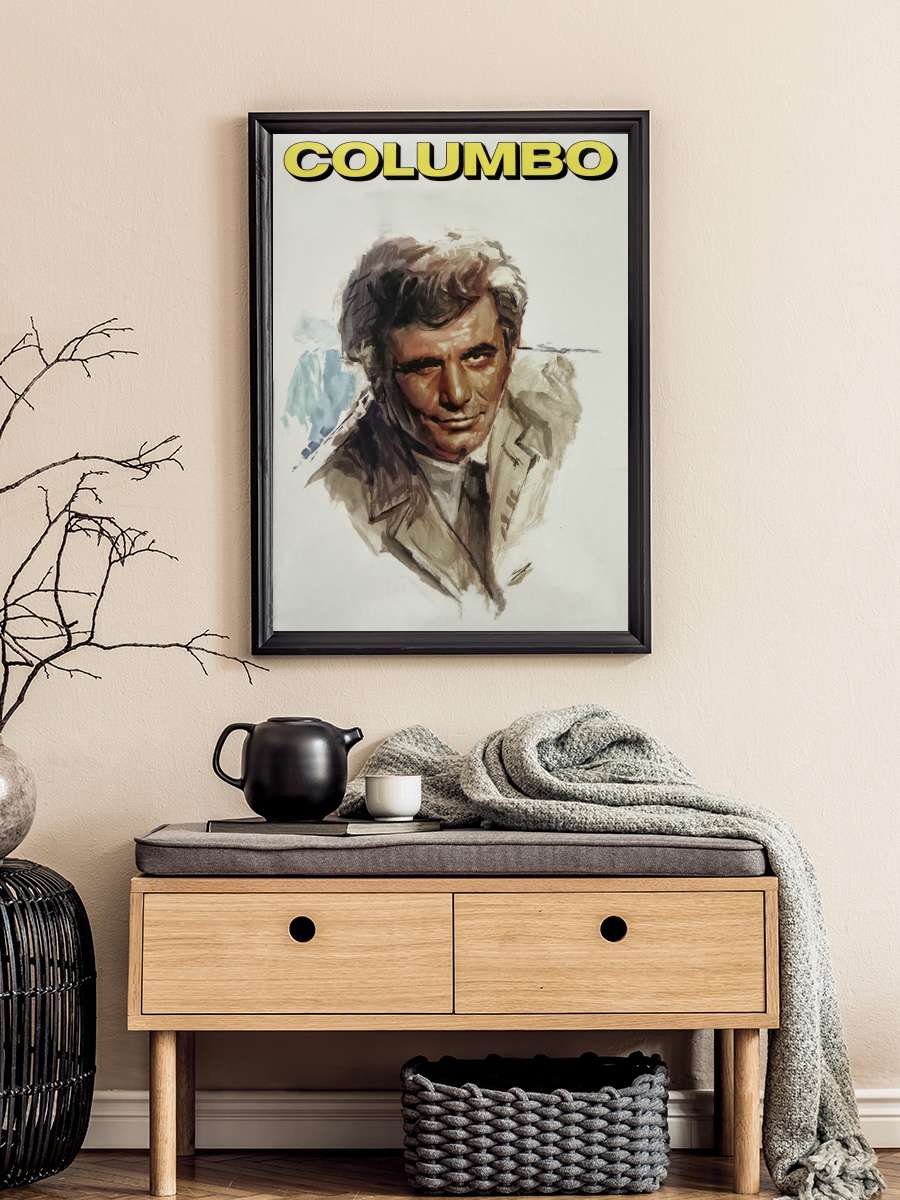 Columbo Dizi Tablo Siyah Çerçeveli Dizi Poster Duvar Tablo