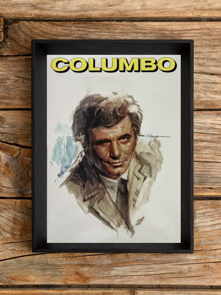 Columbo Dizi Tablo Siyah Çerçeveli Dizi Poster Duvar Tablo