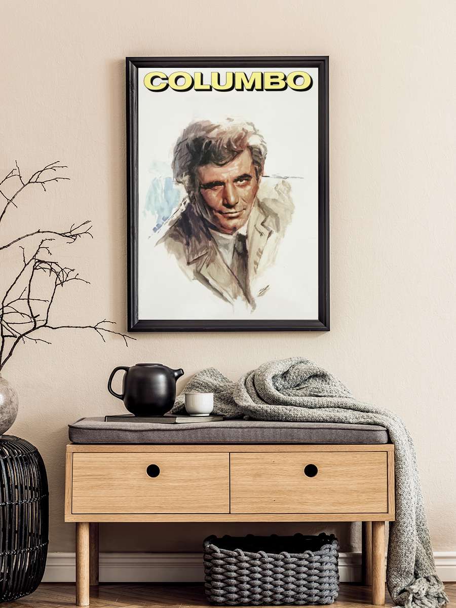 Columbo Dizi Tablo Siyah Çerçeveli Dizi Poster Duvar Tablo