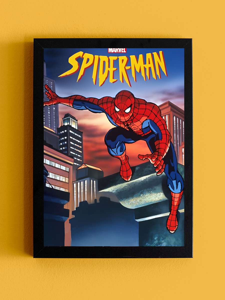 Örümcek-Adam - Spider-Man Dizi Tablo Siyah Çerçeveli Dizi Poster Duvar Tablo