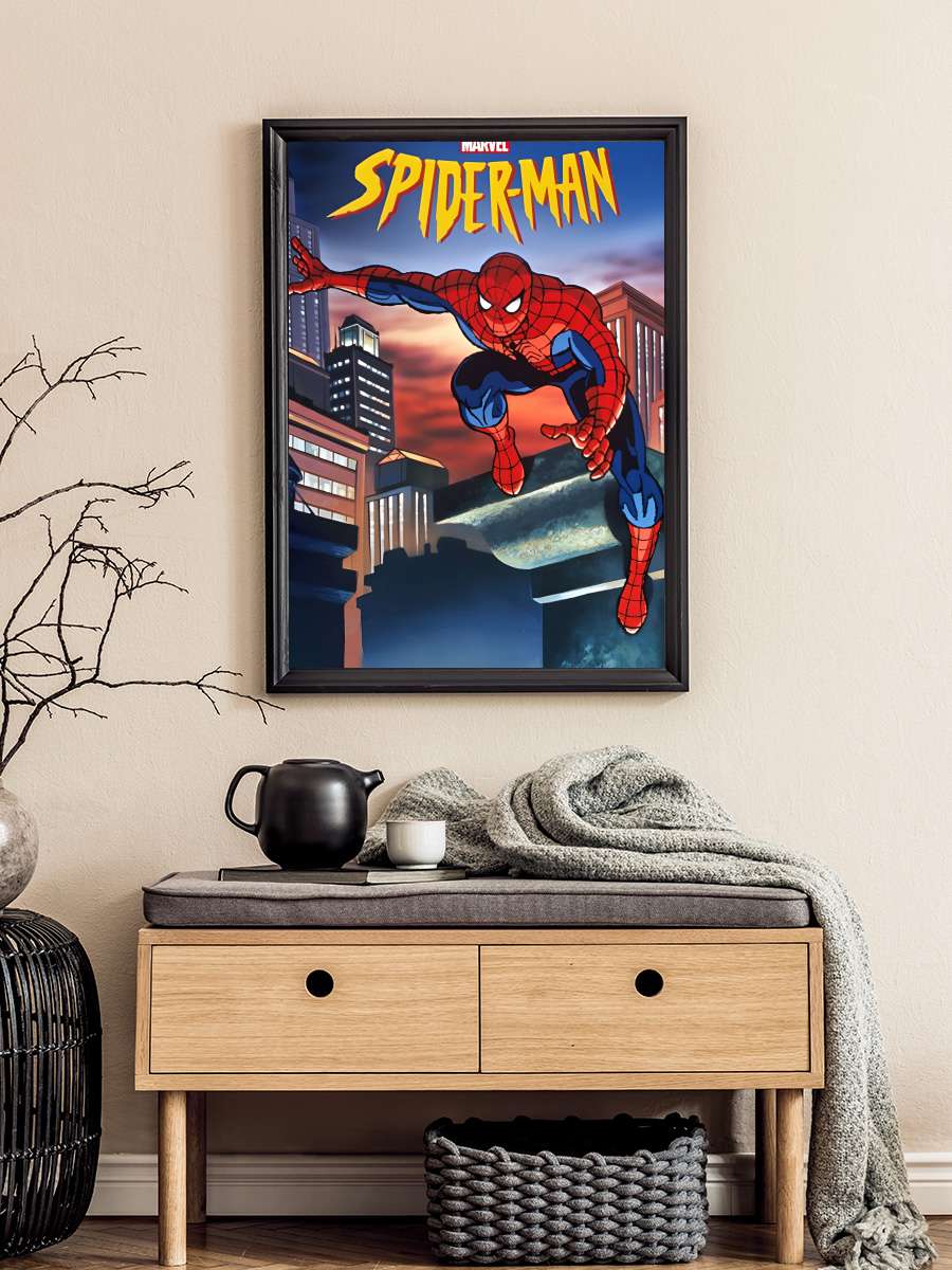 Örümcek-Adam - Spider-Man Dizi Tablo Siyah Çerçeveli Dizi Poster Duvar Tablo