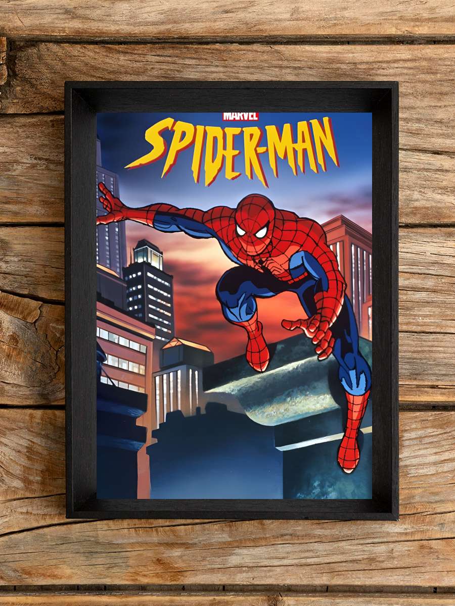 Örümcek-Adam - Spider-Man Dizi Tablo Siyah Çerçeveli Dizi Poster Duvar Tablo