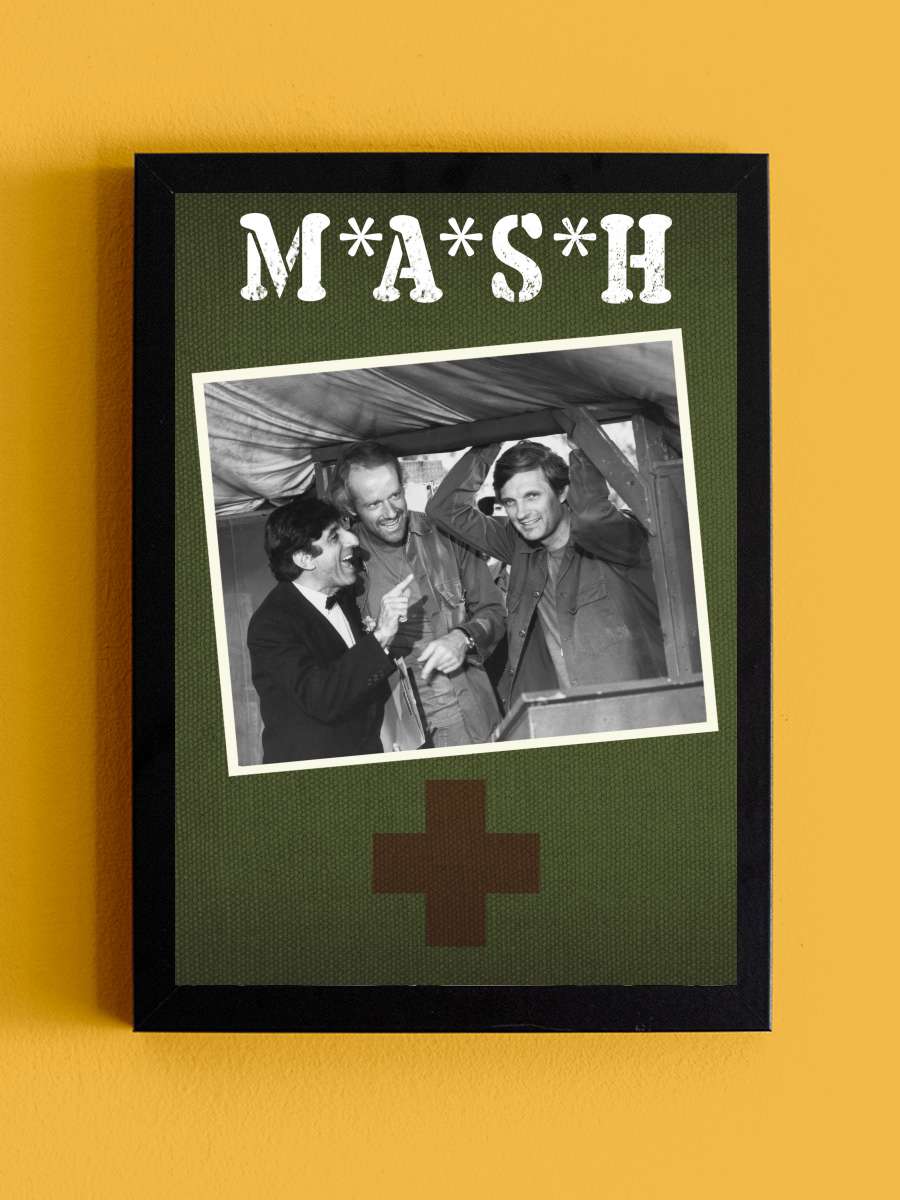 M*A*S*H Dizi Tablo Siyah Çerçeveli Dizi Poster Duvar Tablo