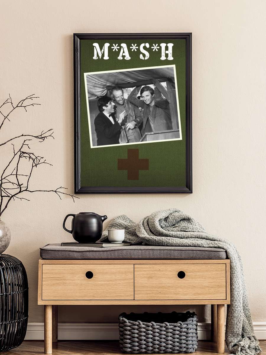 M*A*S*H Dizi Tablo Siyah Çerçeveli Dizi Poster Duvar Tablo