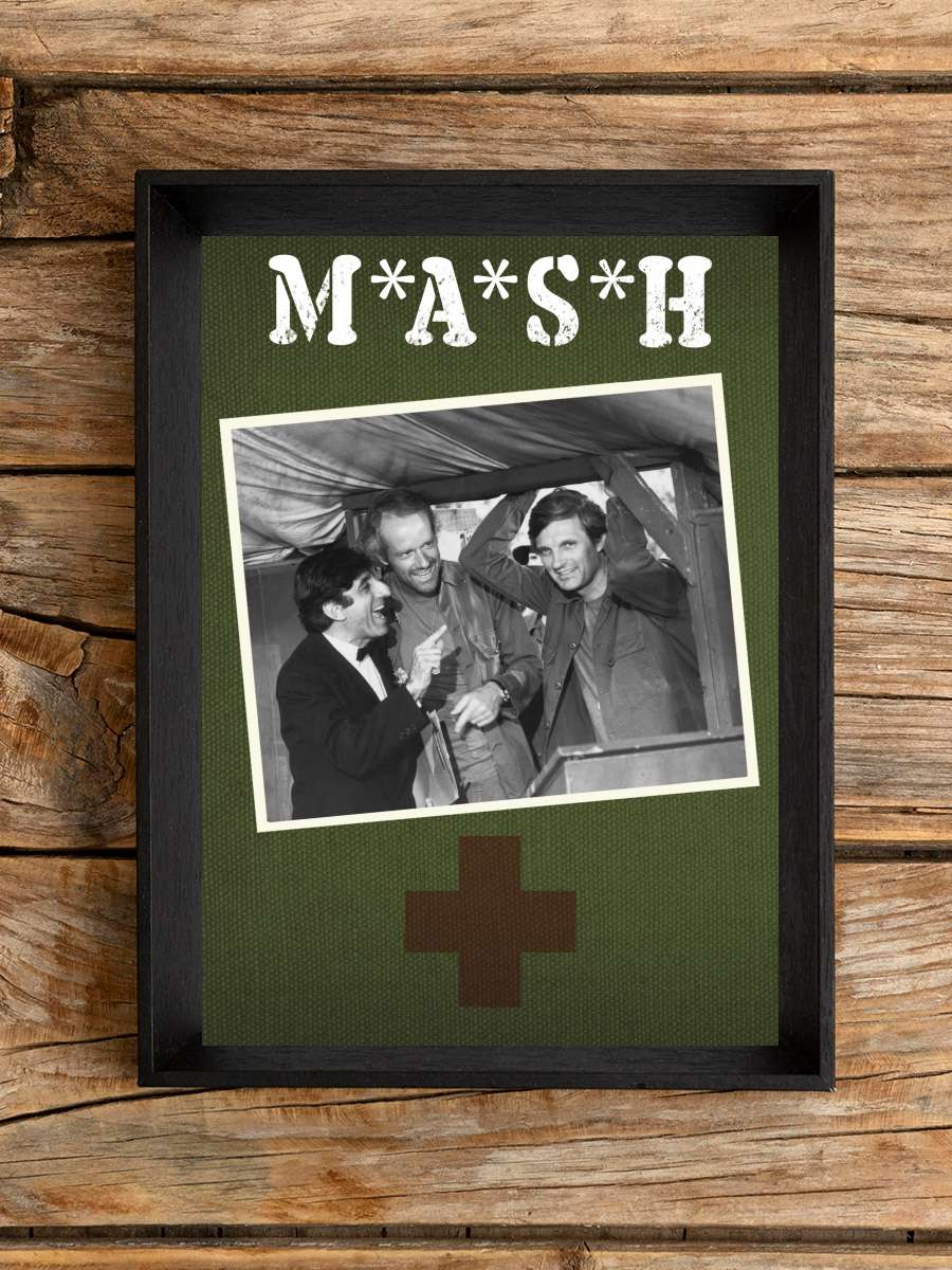 M*A*S*H Dizi Tablo Siyah Çerçeveli Dizi Poster Duvar Tablo