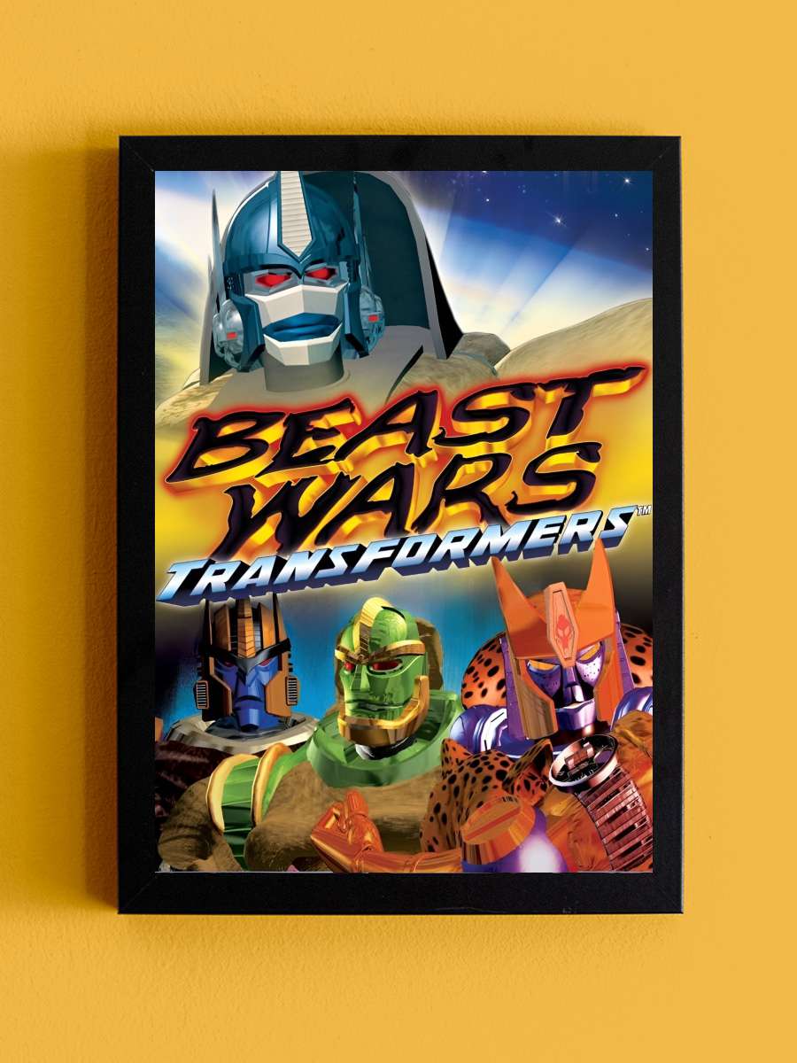 Beast Wars: Transformers Dizi Tablo Siyah Çerçeveli Dizi Poster Duvar Tablo