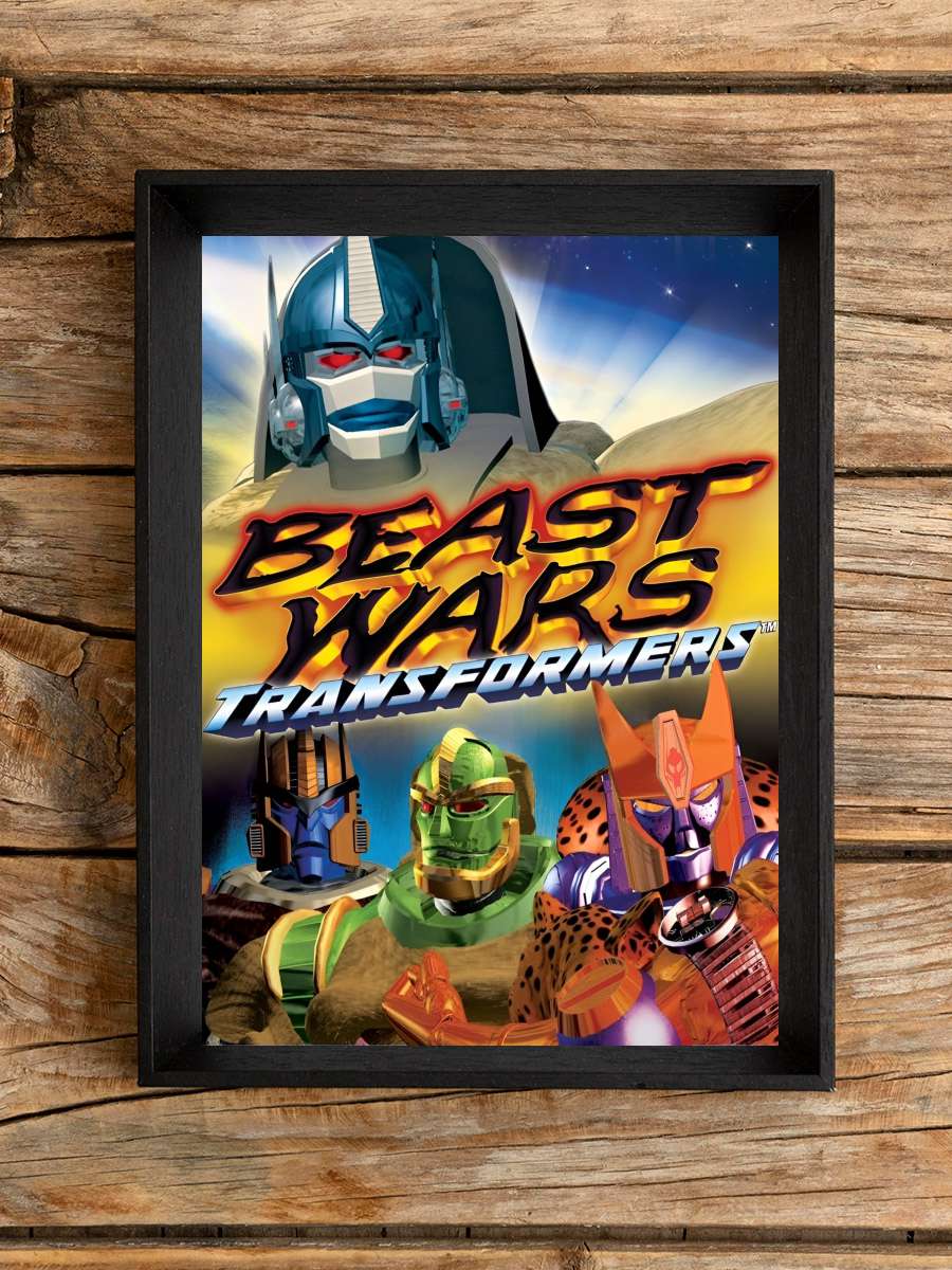 Beast Wars: Transformers Dizi Tablo Siyah Çerçeveli Dizi Poster Duvar Tablo