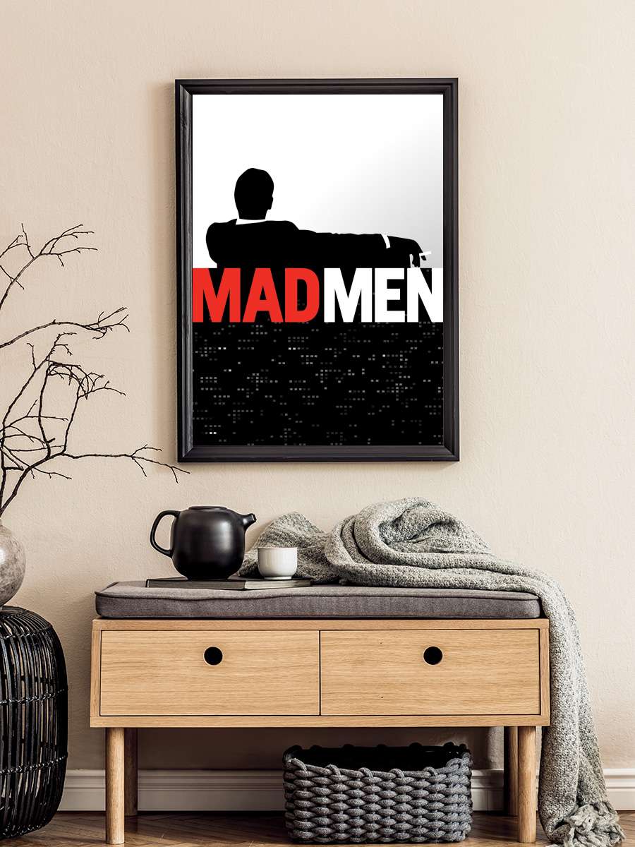 Mad Men Dizi Tablo Siyah Çerçeveli Dizi Poster Duvar Tablo