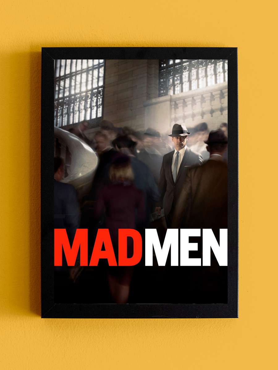 Mad Men Dizi Tablo Siyah Çerçeveli Dizi Poster Duvar Tablo