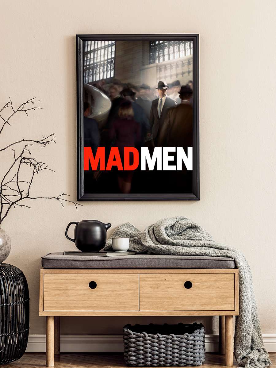 Mad Men Dizi Tablo Siyah Çerçeveli Dizi Poster Duvar Tablo