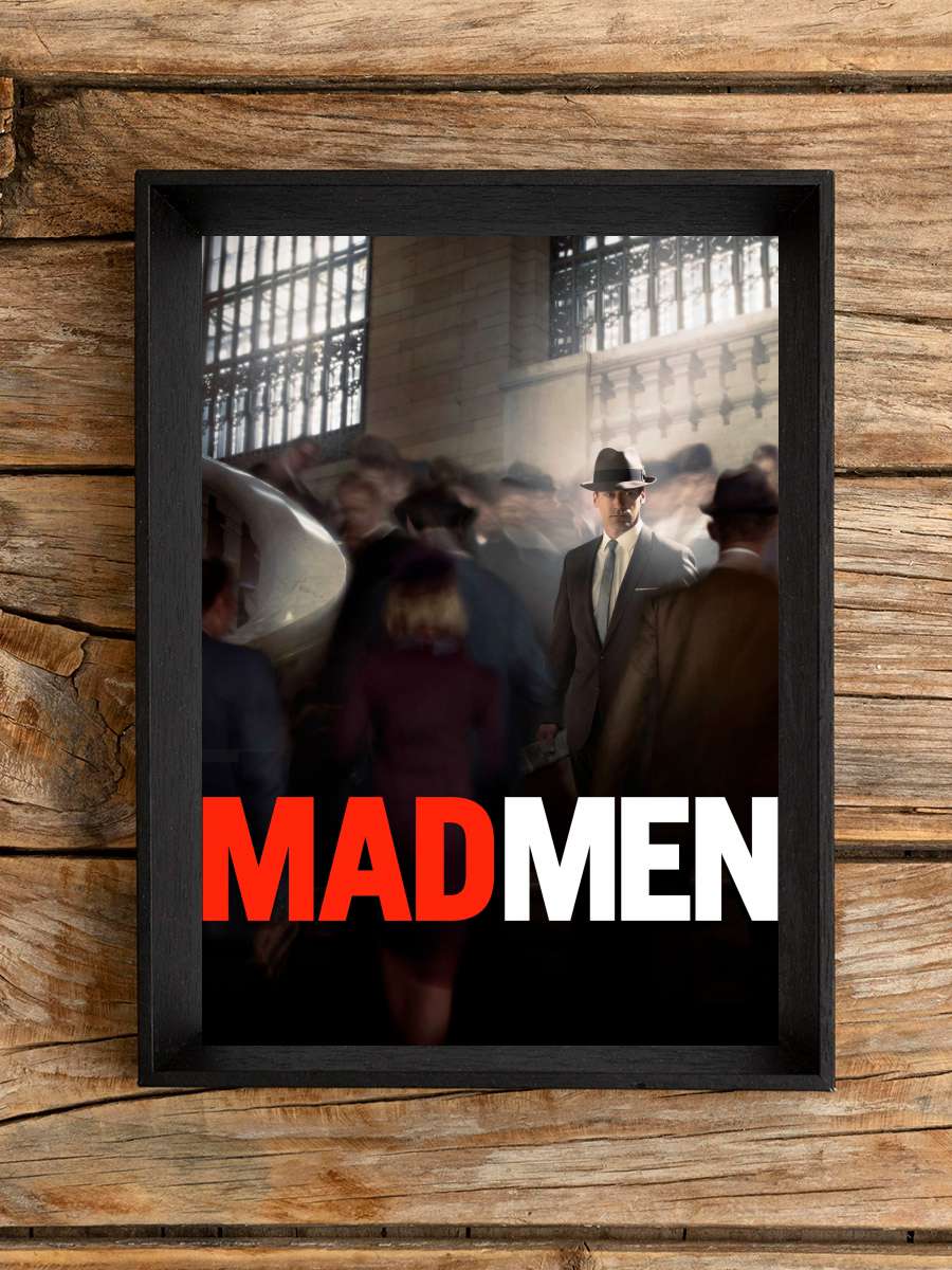 Mad Men Dizi Tablo Siyah Çerçeveli Dizi Poster Duvar Tablo