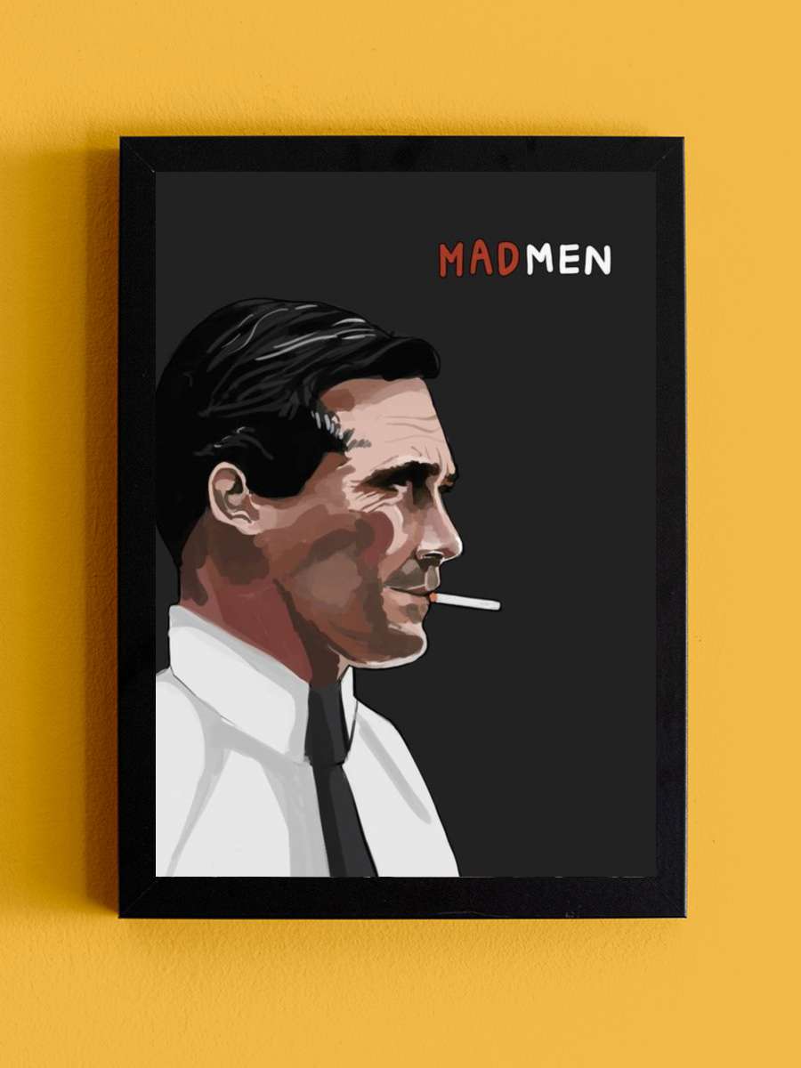 Mad Men Dizi Tablo Siyah Çerçeveli Dizi Poster Duvar Tablo