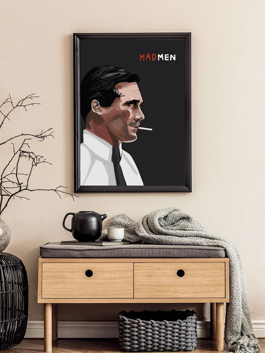 Mad Men Dizi Tablo Siyah Çerçeveli Dizi Poster Duvar Tablo