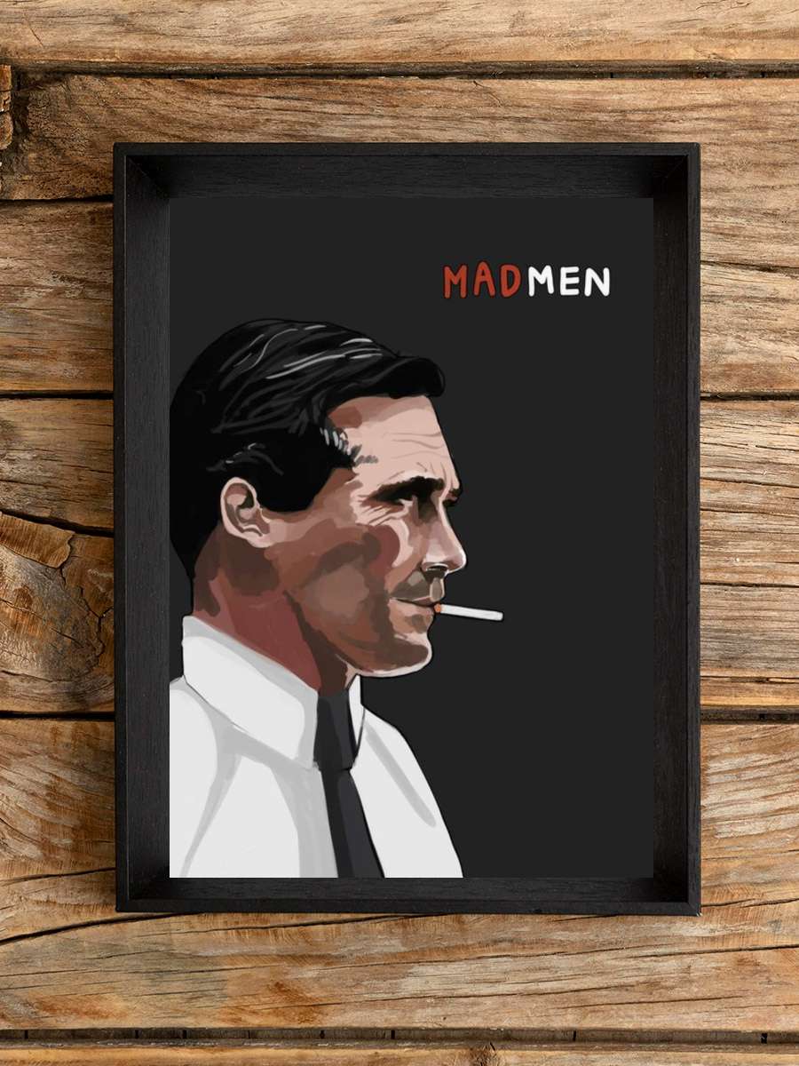 Mad Men Dizi Tablo Siyah Çerçeveli Dizi Poster Duvar Tablo