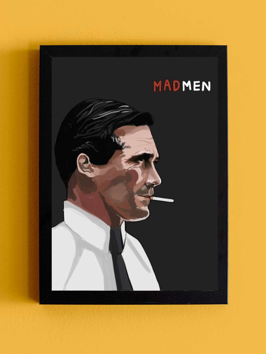 Mad Men Dizi Tablo Siyah Çerçeveli Dizi Poster Duvar Tablo