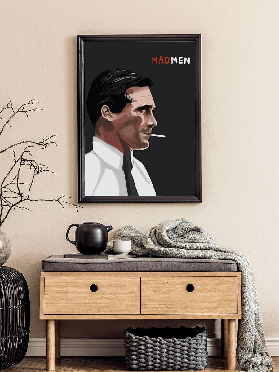 Mad Men Dizi Tablo Siyah Çerçeveli Dizi Poster Duvar Tablo