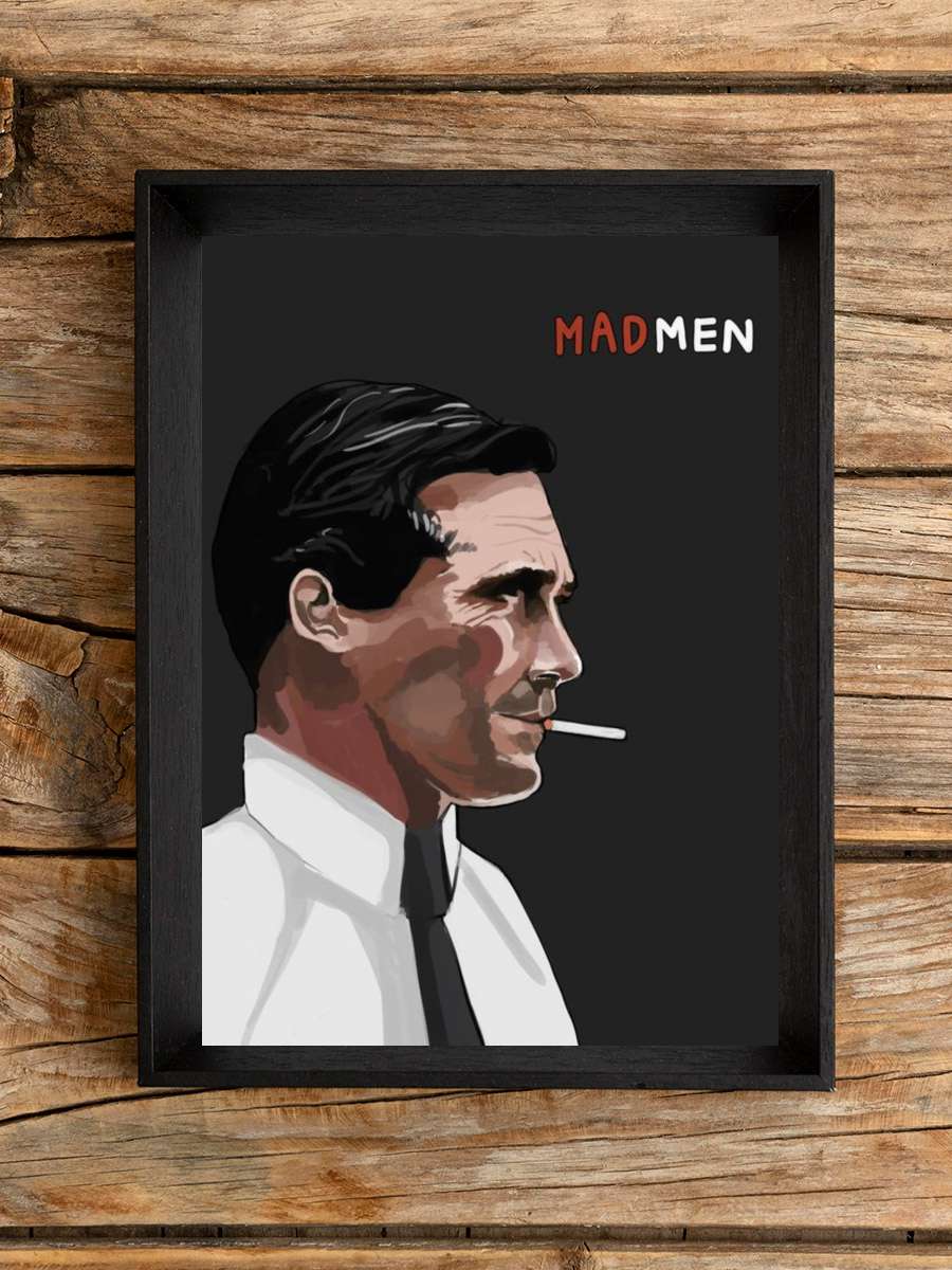 Mad Men Dizi Tablo Siyah Çerçeveli Dizi Poster Duvar Tablo