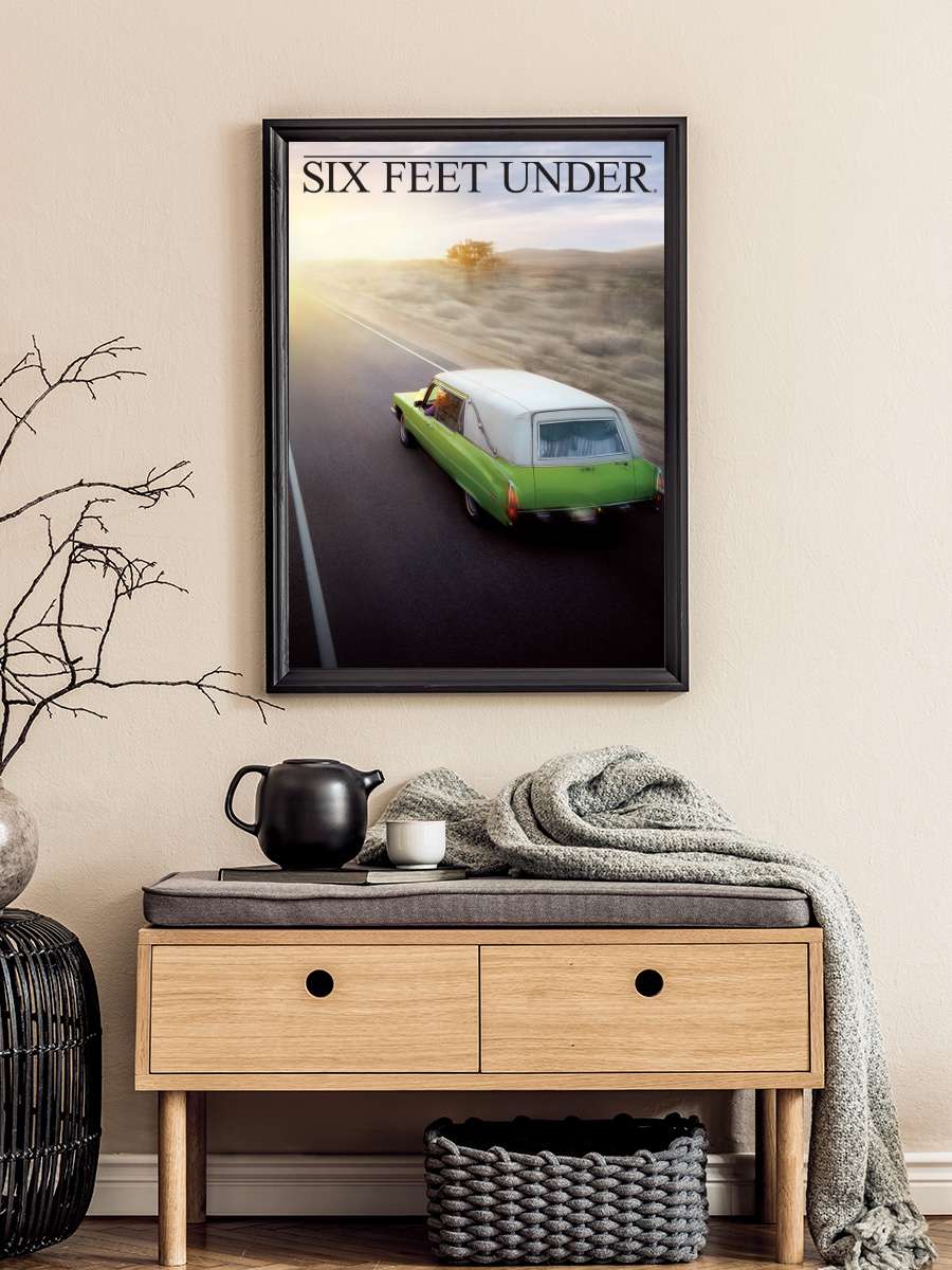 Six Feet Under Dizi Tablo Siyah Çerçeveli Dizi Poster Duvar Tablo