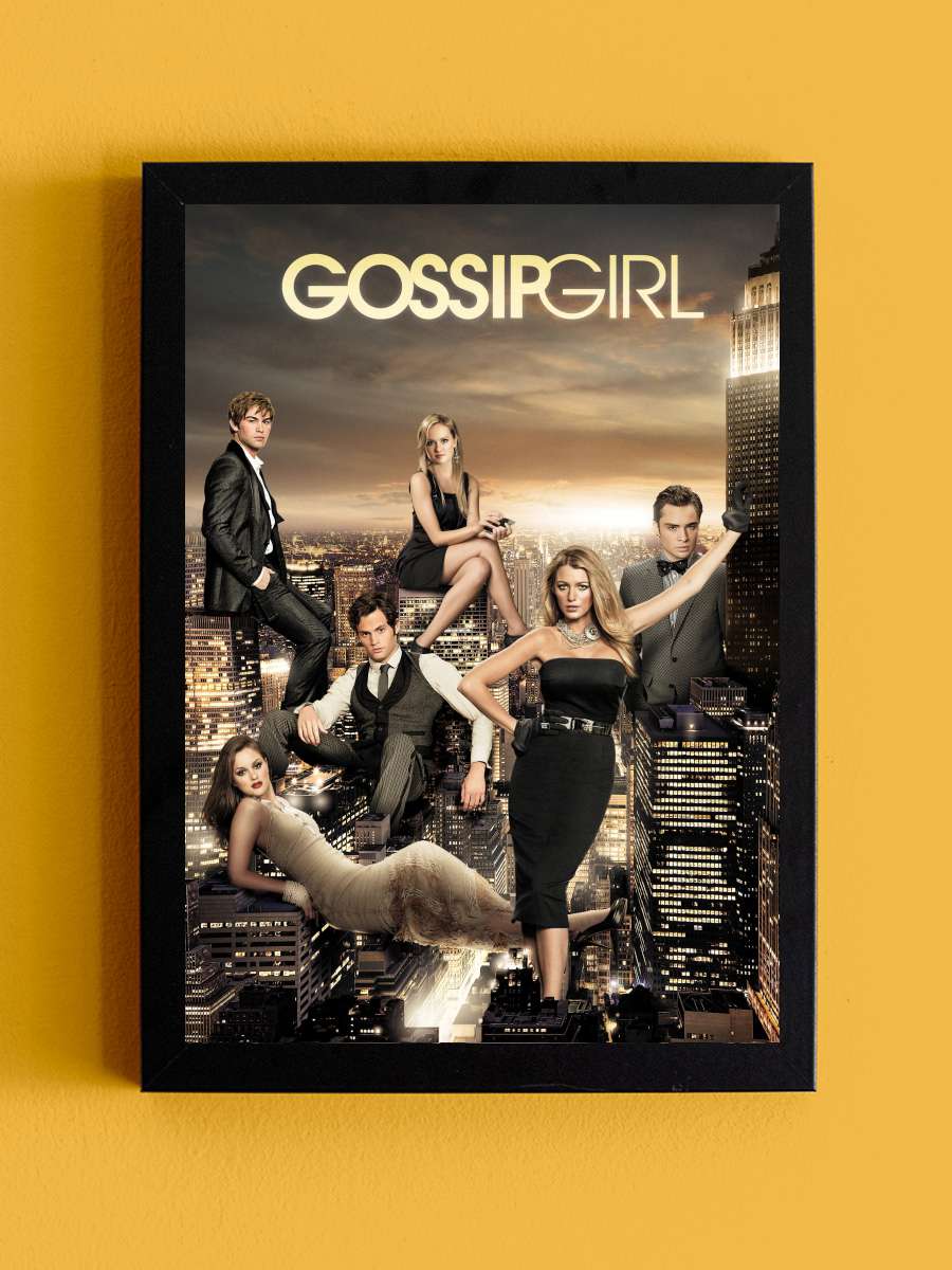 Gossip Girl Dizi Tablo Siyah Çerçeveli Dizi Poster Duvar Tablo