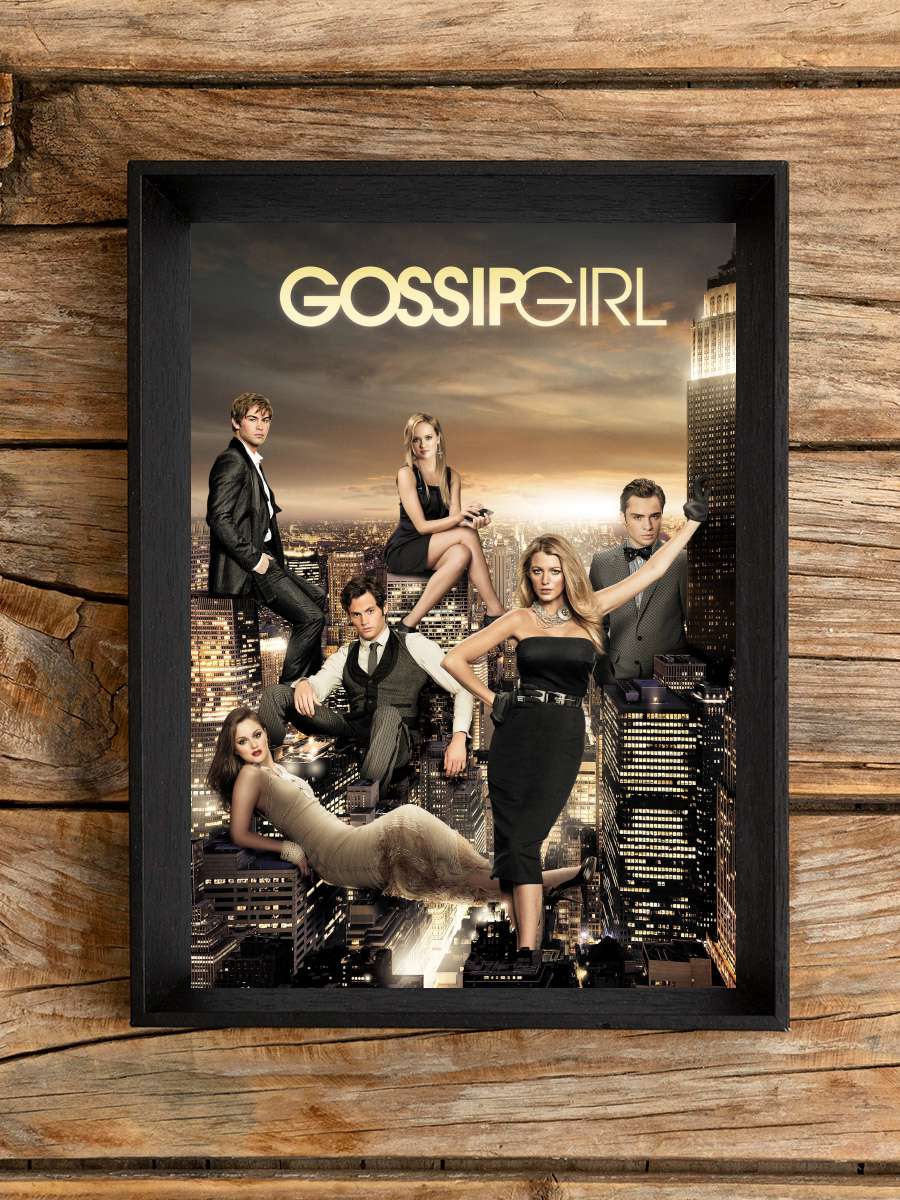 Gossip Girl Dizi Tablo Siyah Çerçeveli Dizi Poster Duvar Tablo