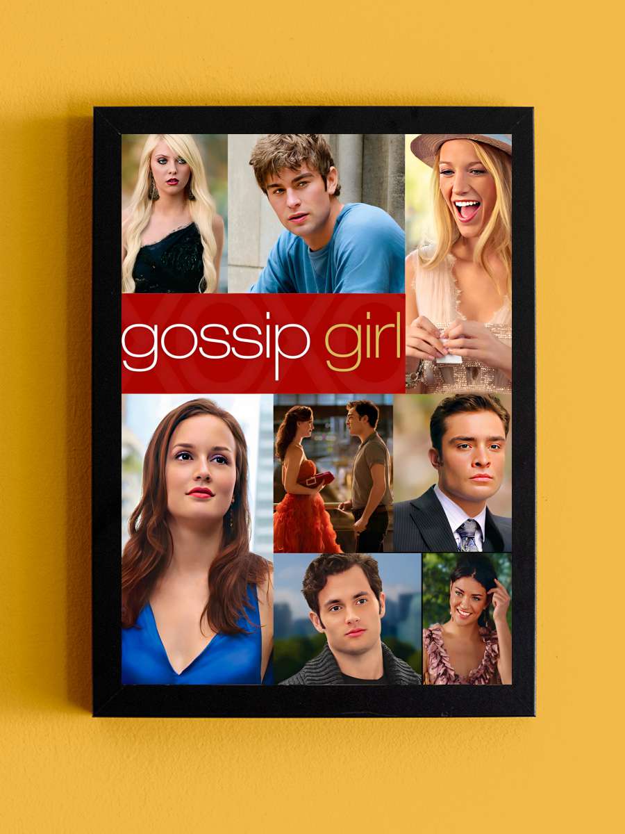 Gossip Girl Dizi Tablo Siyah Çerçeveli Dizi Poster Duvar Tablo