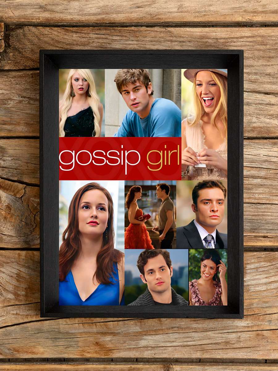 Gossip Girl Dizi Tablo Siyah Çerçeveli Dizi Poster Duvar Tablo