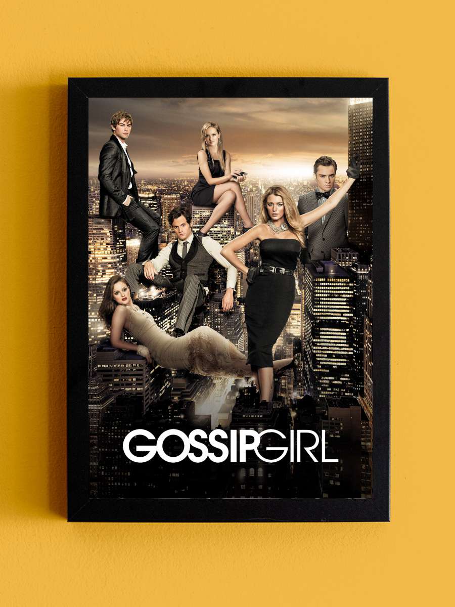 Gossip Girl Dizi Tablo Siyah Çerçeveli Dizi Poster Duvar Tablo