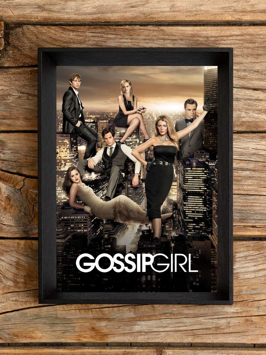 Gossip Girl Dizi Tablo Siyah Çerçeveli Dizi Poster Duvar Tablo