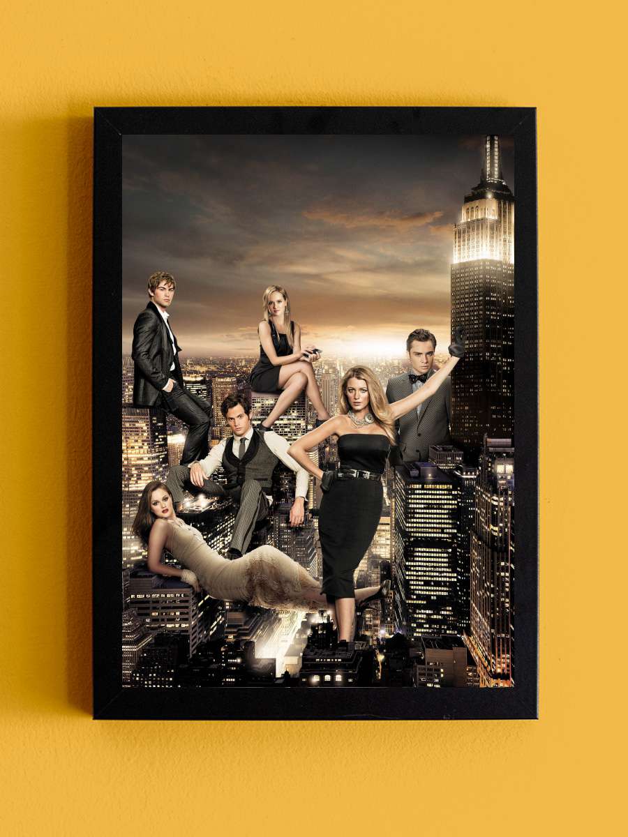 Gossip Girl Dizi Tablo Siyah Çerçeveli Dizi Poster Duvar Tablo