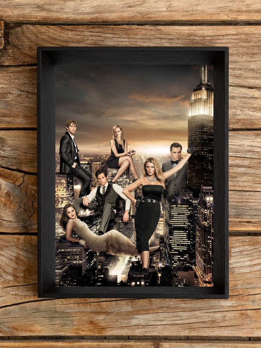 Gossip Girl Dizi Tablo Siyah Çerçeveli Dizi Poster Duvar Tablo