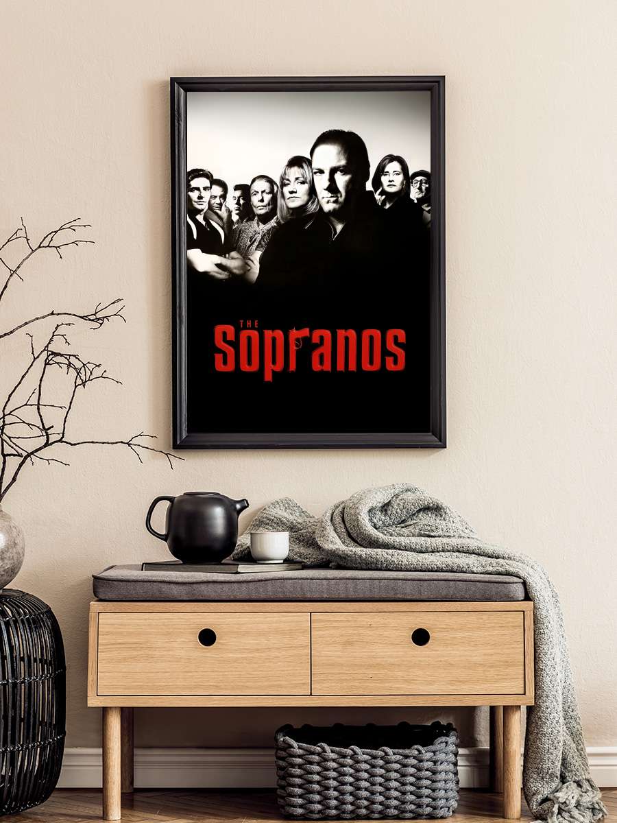 The Sopranos Dizi Tablo Siyah Çerçeveli Dizi Poster Duvar Tablo