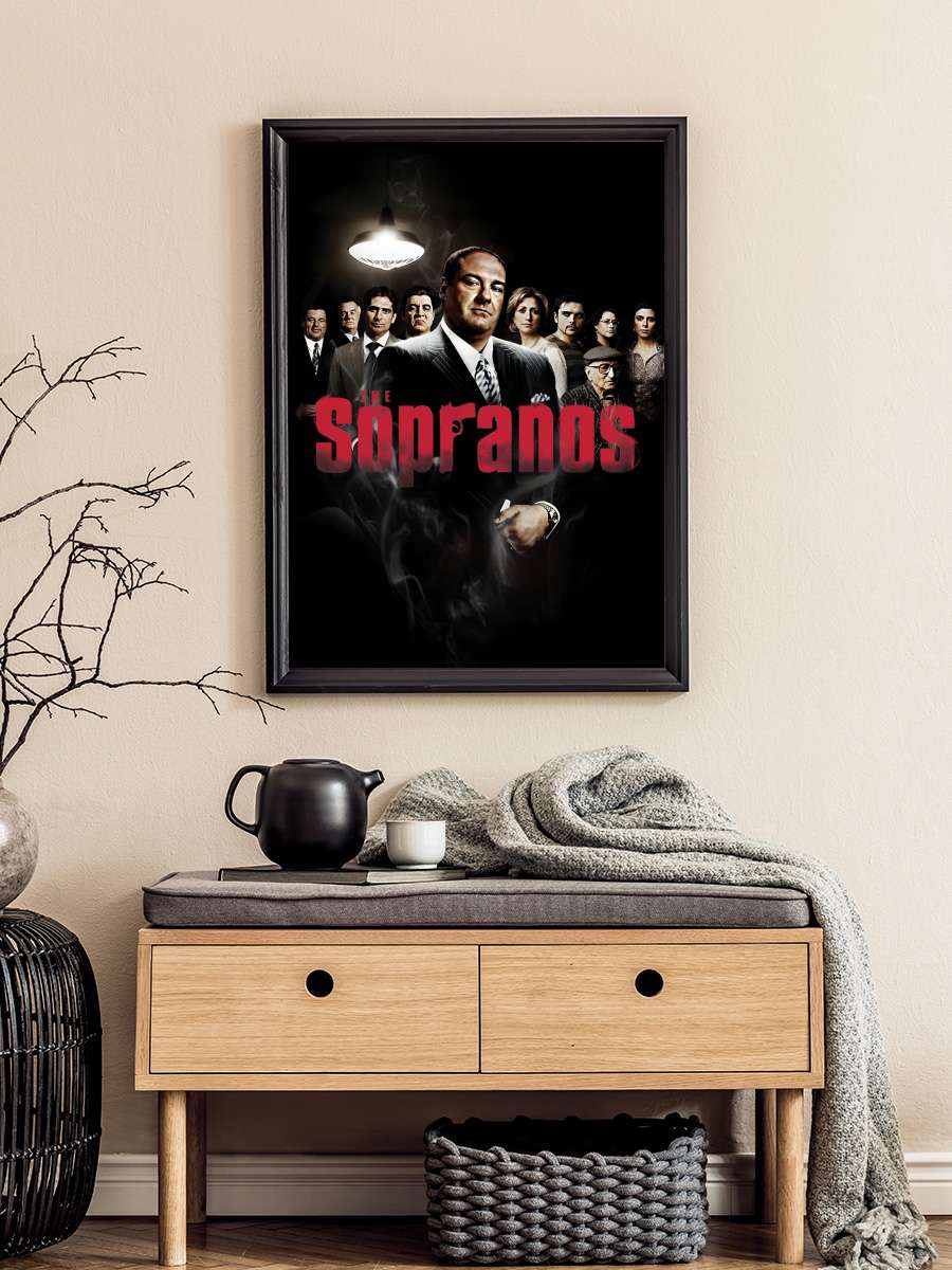 The Sopranos Dizi Tablo Siyah Çerçeveli Dizi Poster Duvar Tablo