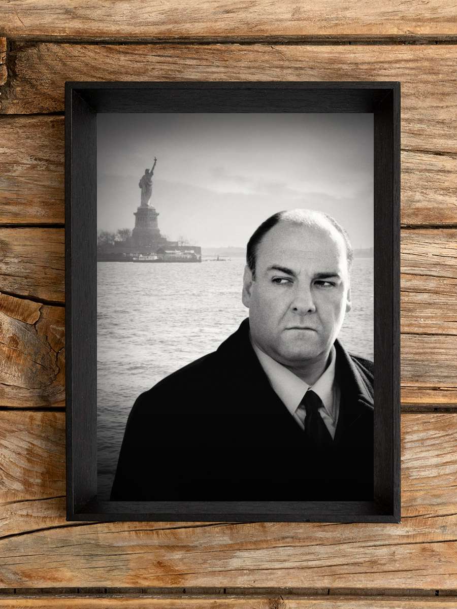 The Sopranos Dizi Tablo Siyah Çerçeveli Dizi Poster Duvar Tablo