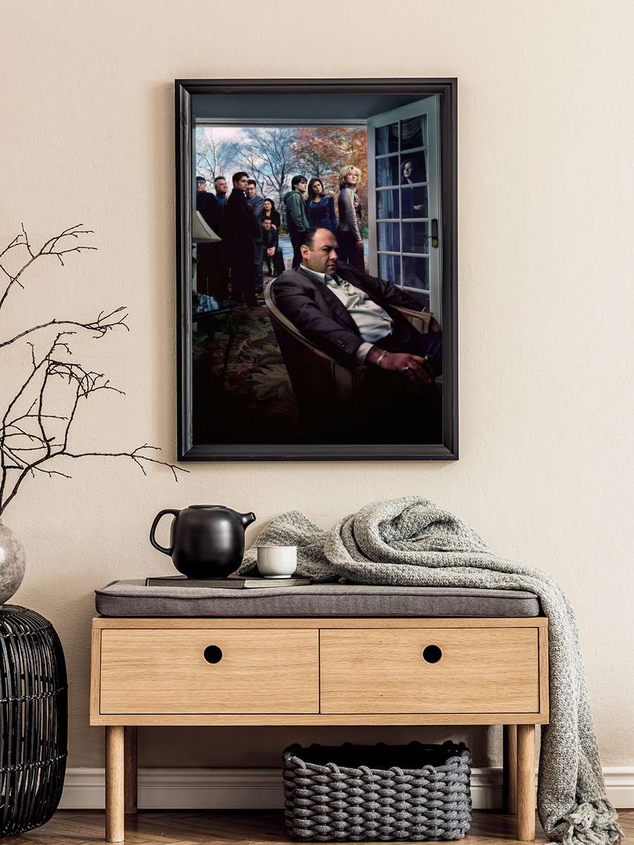 The Sopranos Dizi Tablo Siyah Çerçeveli Dizi Poster Duvar Tablo