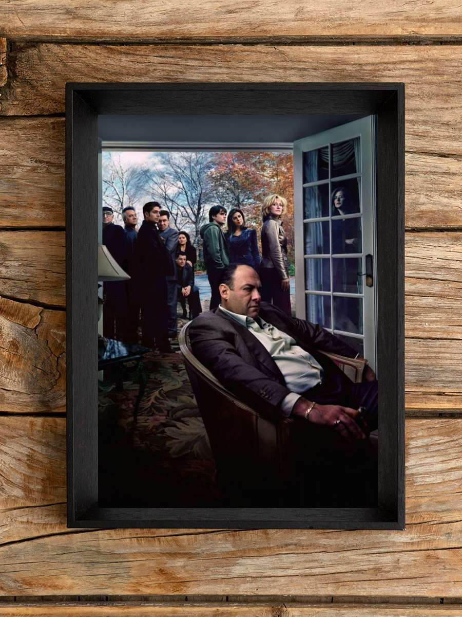 The Sopranos Dizi Tablo Siyah Çerçeveli Dizi Poster Duvar Tablo