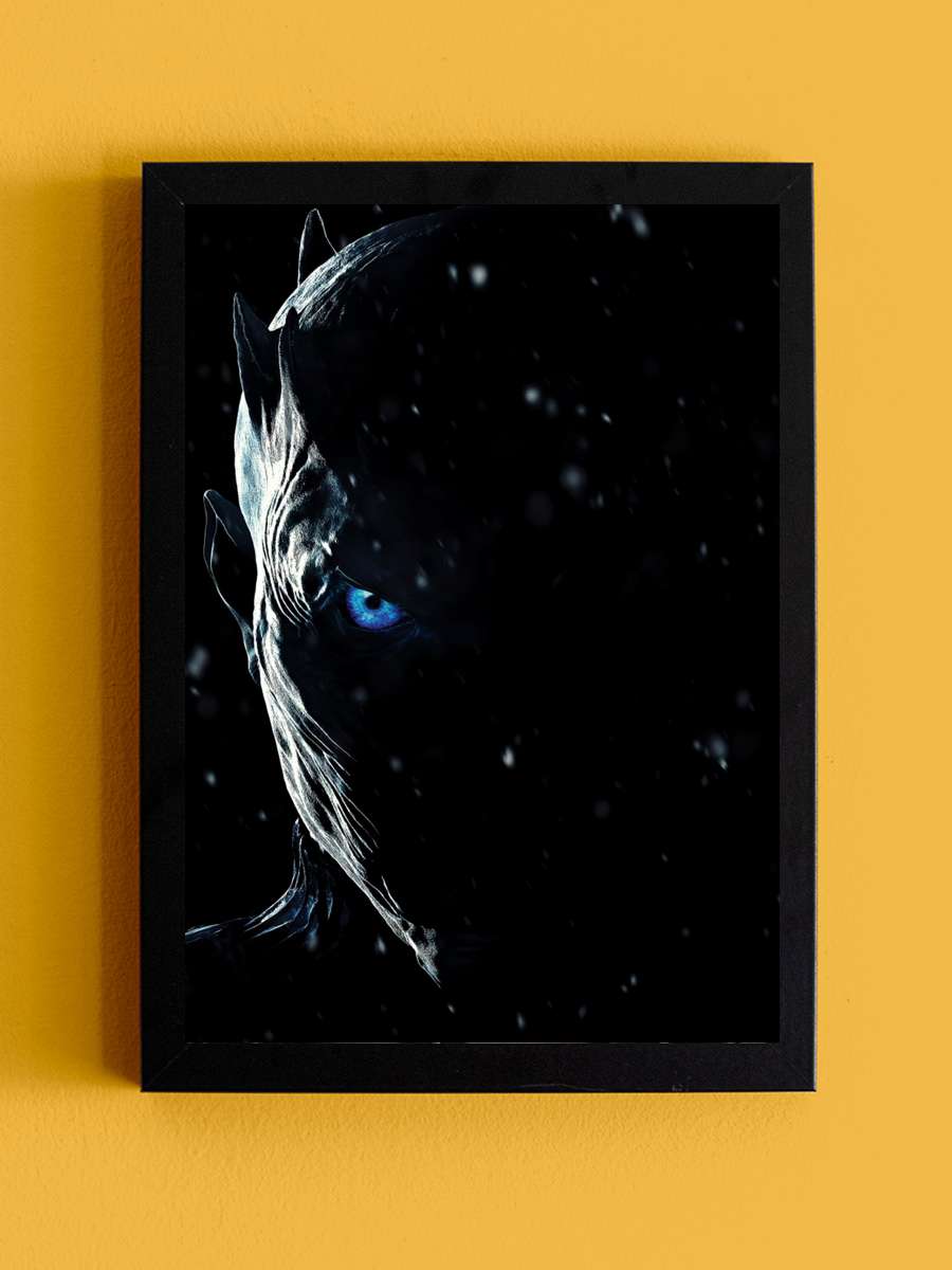 Game of Thrones Dizi Tablo Siyah Çerçeveli Dizi Poster Duvar Tablo