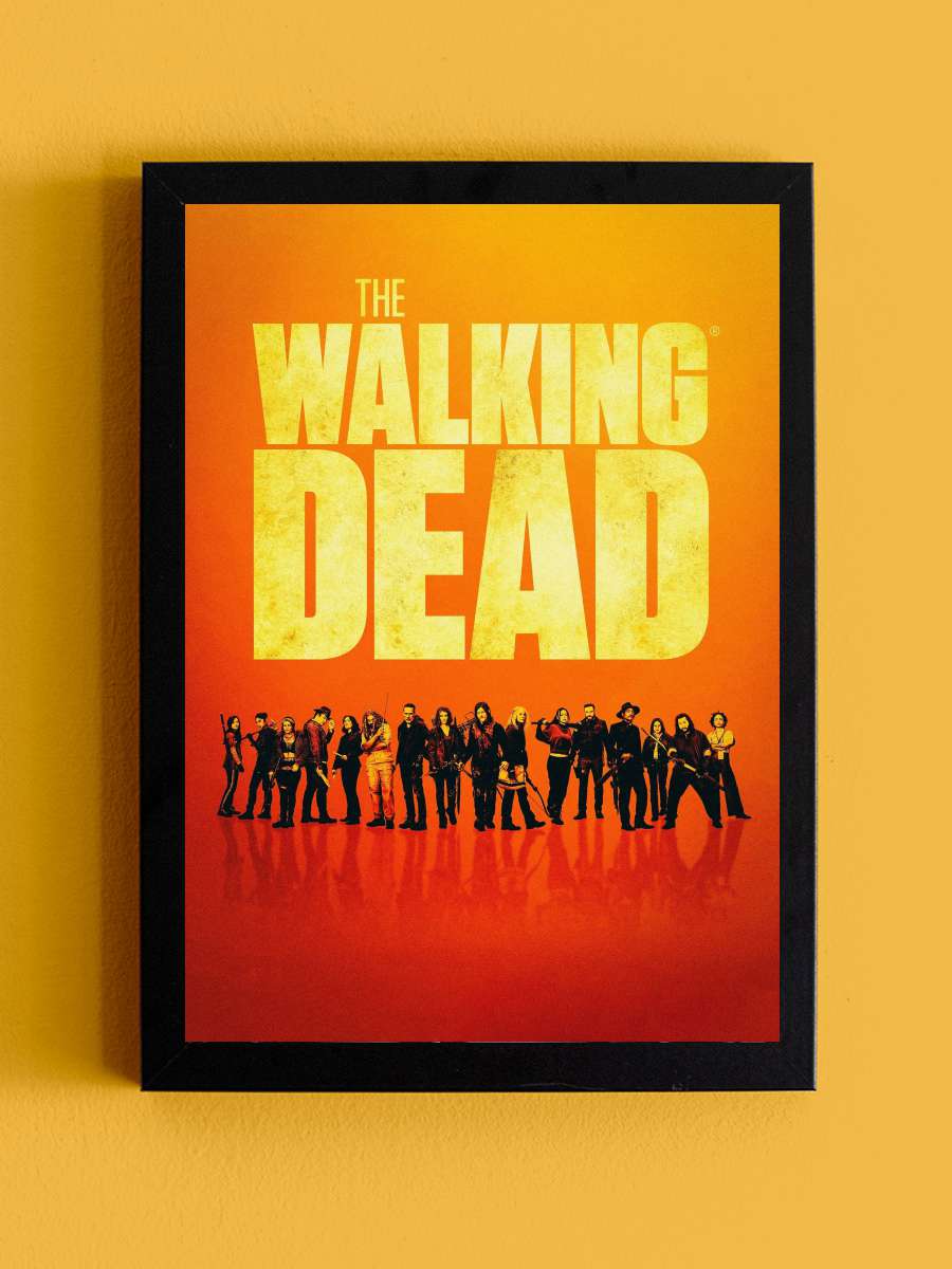 The Walking Dead Dizi Tablo Siyah Çerçeveli Dizi Poster Duvar Tablo