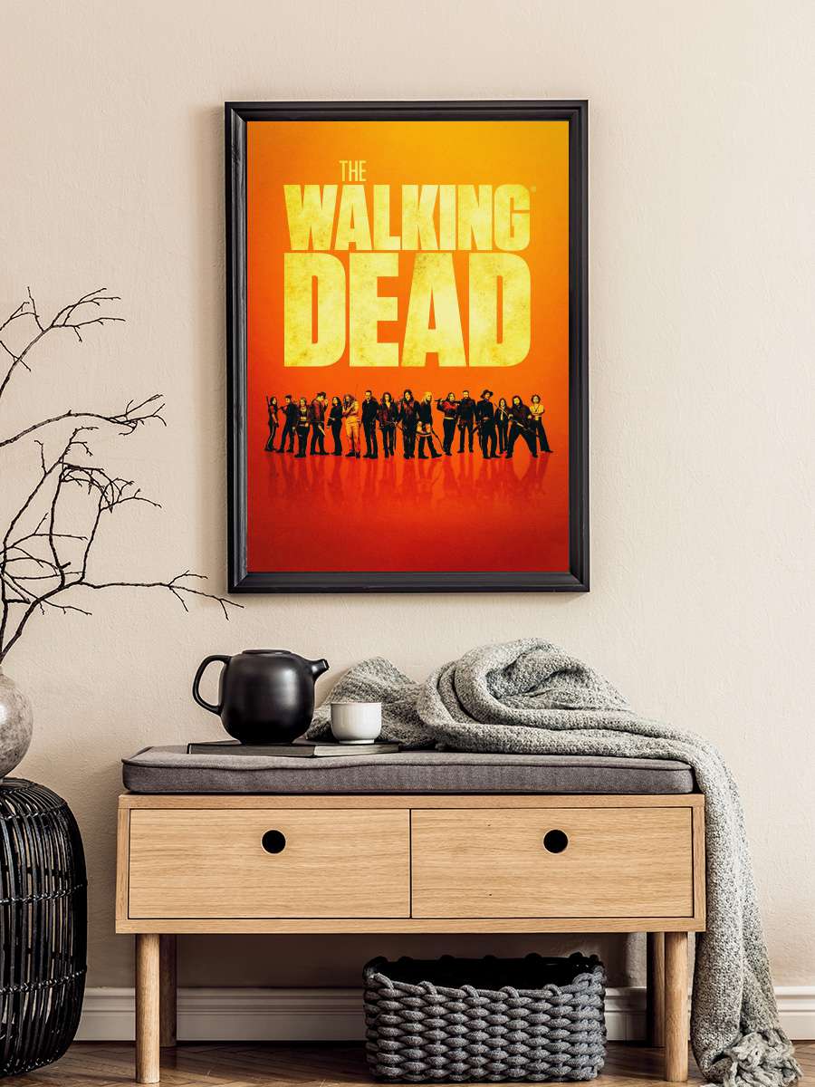 The Walking Dead Dizi Tablo Siyah Çerçeveli Dizi Poster Duvar Tablo