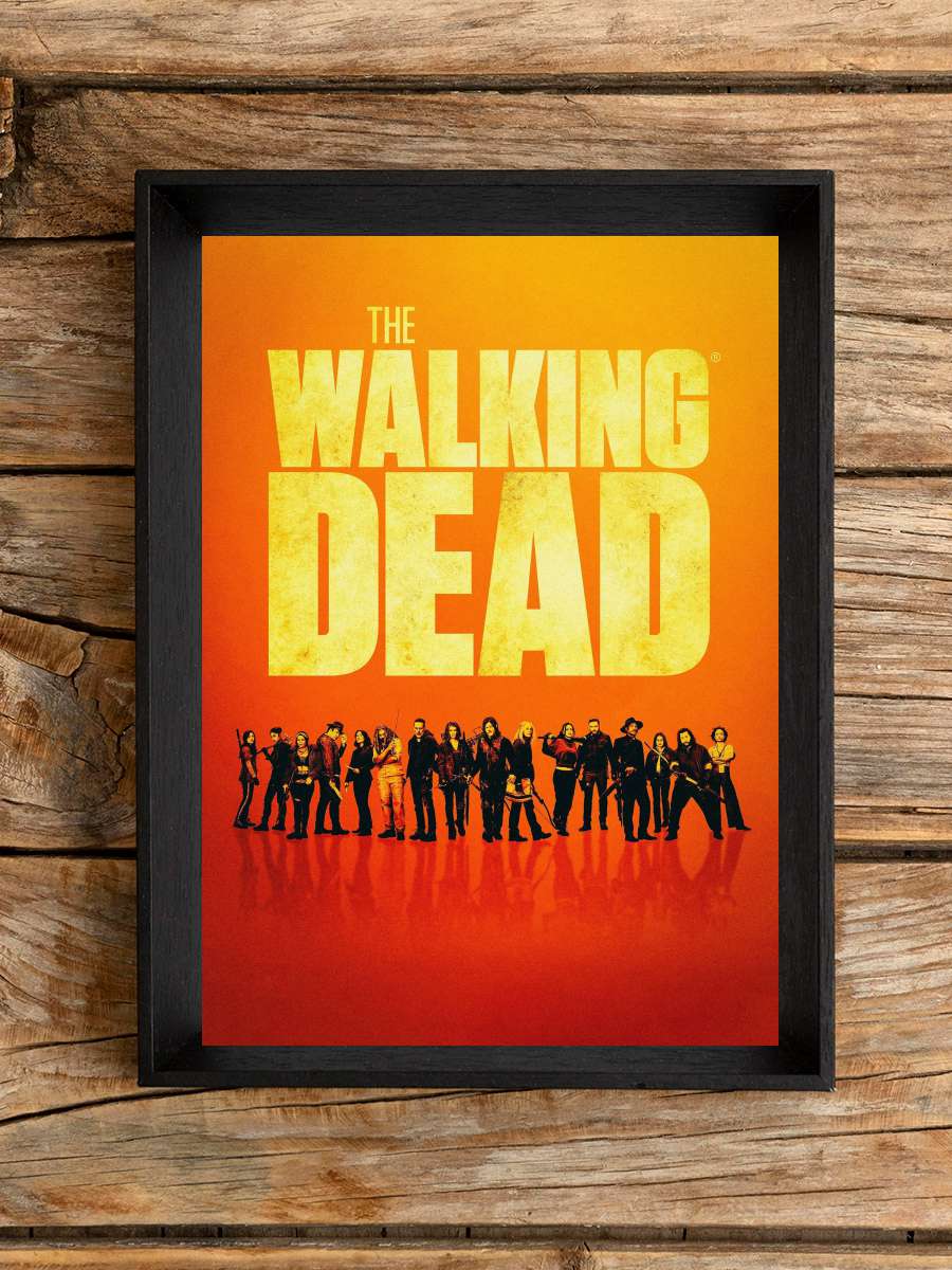 The Walking Dead Dizi Tablo Siyah Çerçeveli Dizi Poster Duvar Tablo