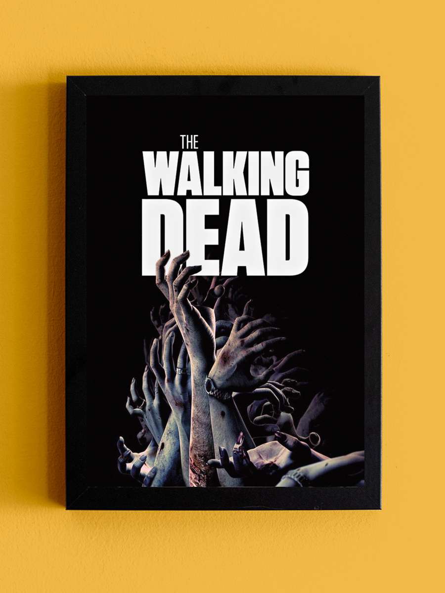 The Walking Dead Dizi Tablo Siyah Çerçeveli Dizi Poster Duvar Tablo