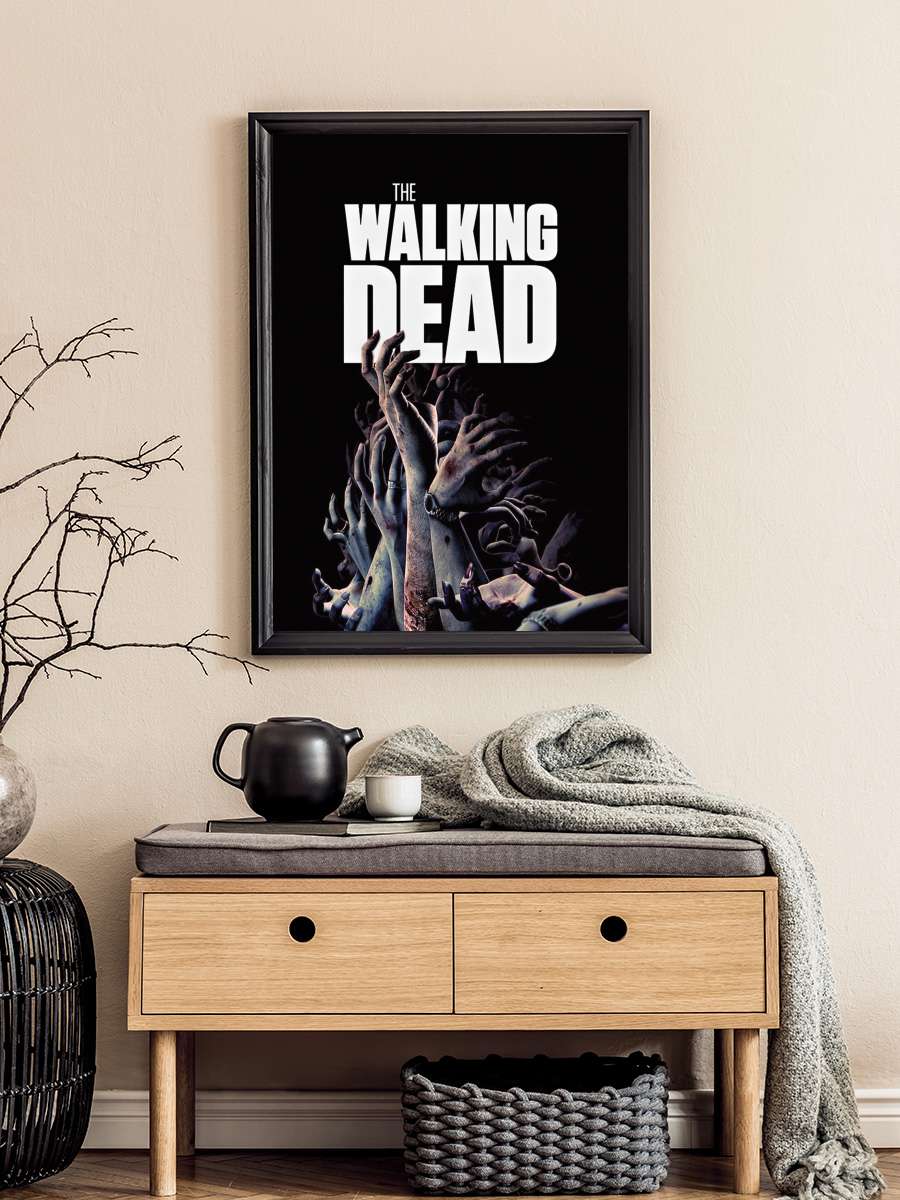 The Walking Dead Dizi Tablo Siyah Çerçeveli Dizi Poster Duvar Tablo