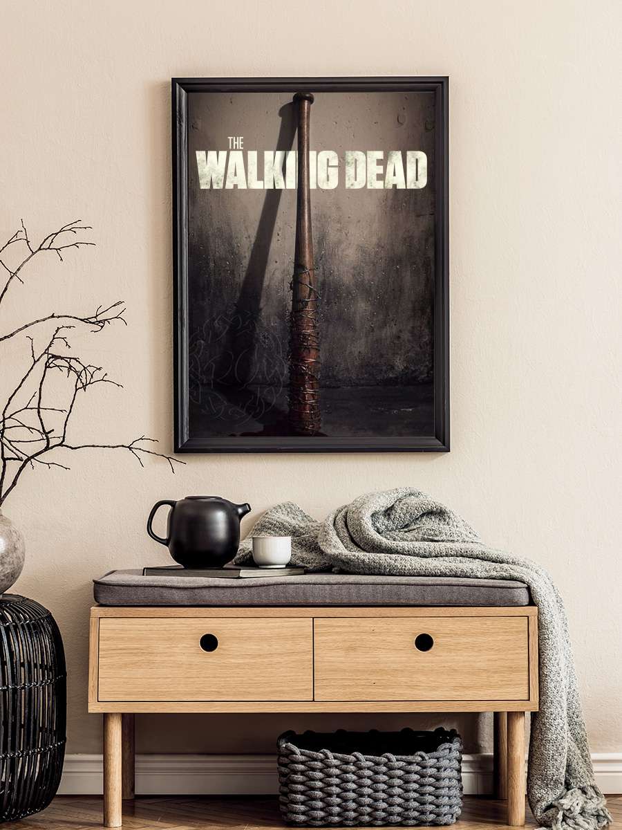 The Walking Dead Dizi Tablo Siyah Çerçeveli Dizi Poster Duvar Tablo