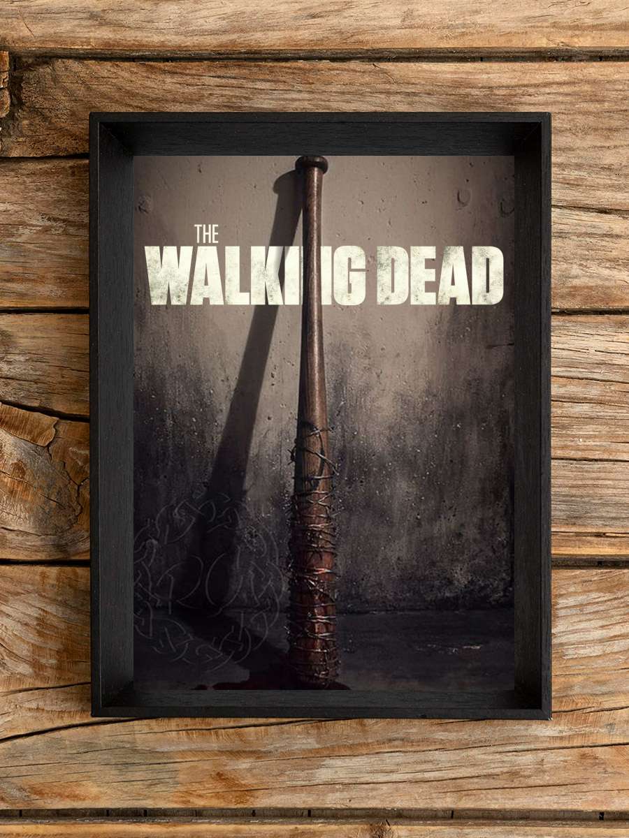 The Walking Dead Dizi Tablo Siyah Çerçeveli Dizi Poster Duvar Tablo