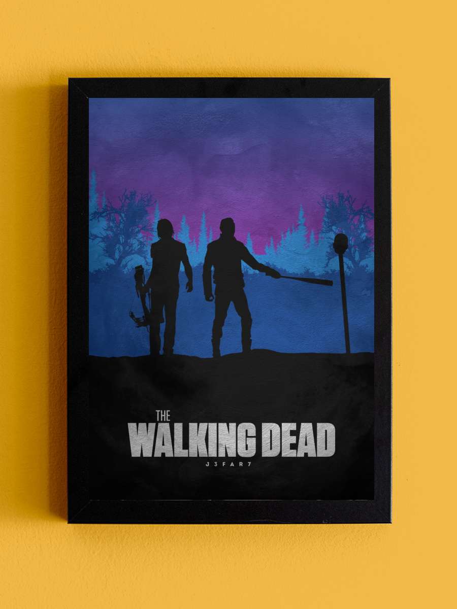 The Walking Dead Dizi Tablo Siyah Çerçeveli Dizi Poster Duvar Tablo