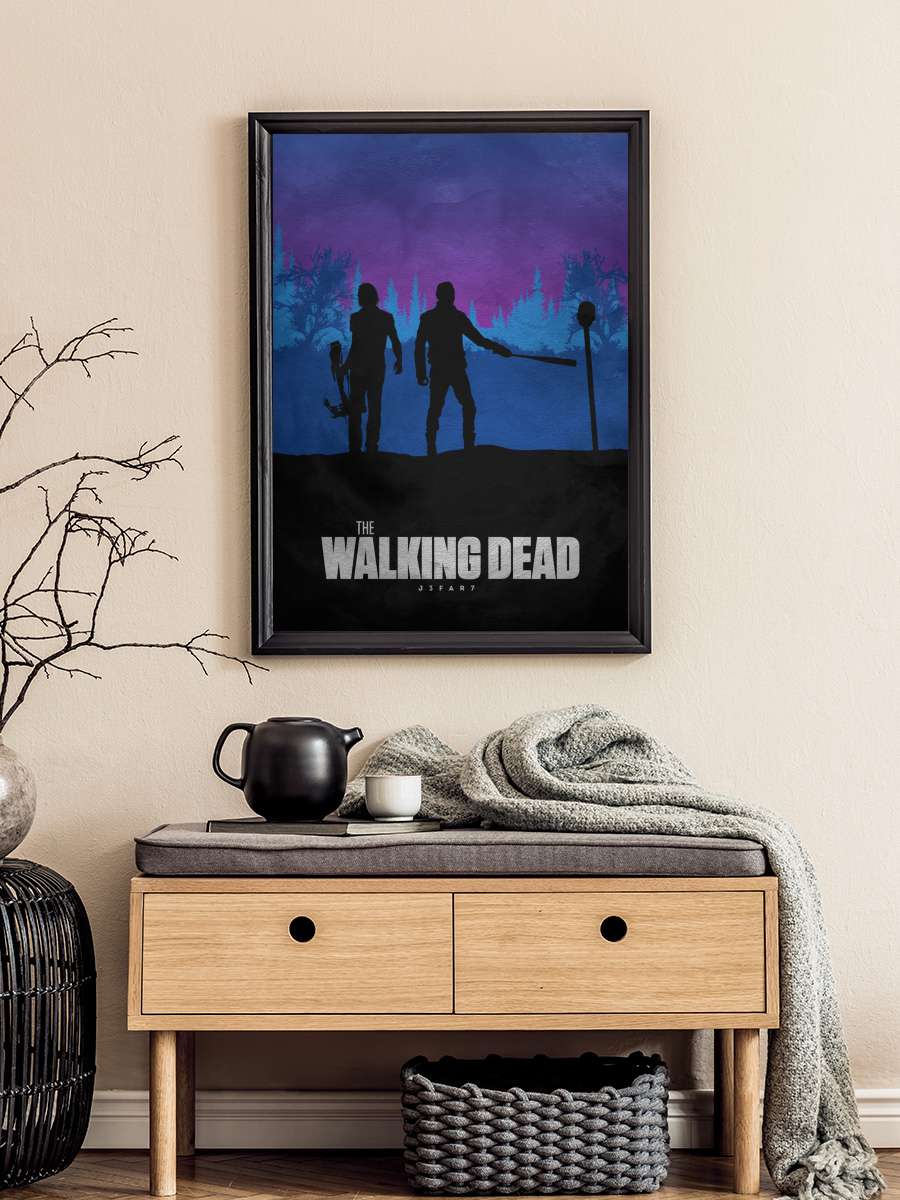 The Walking Dead Dizi Tablo Siyah Çerçeveli Dizi Poster Duvar Tablo