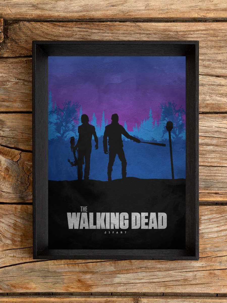 The Walking Dead Dizi Tablo Siyah Çerçeveli Dizi Poster Duvar Tablo