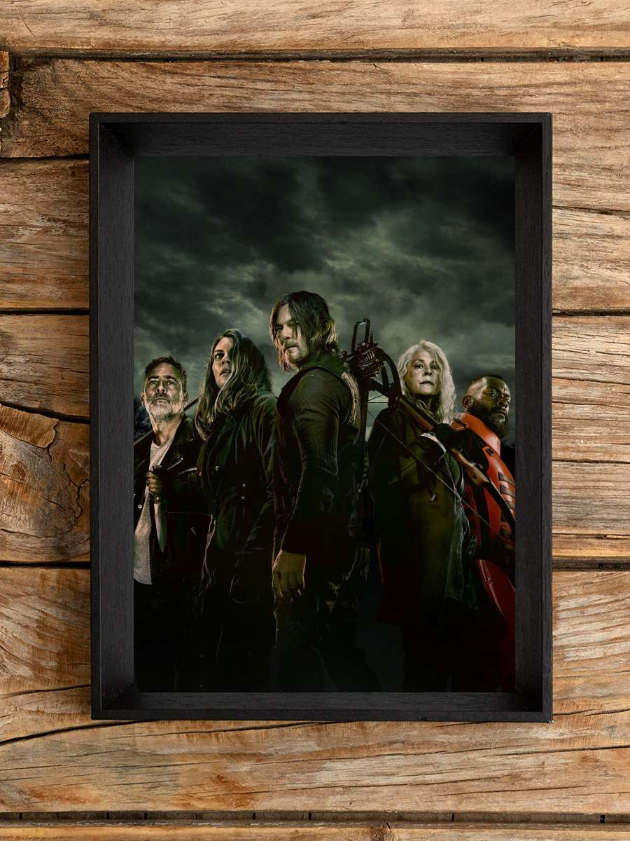 The Walking Dead Dizi Tablo Siyah Çerçeveli Dizi Poster Duvar Tablo