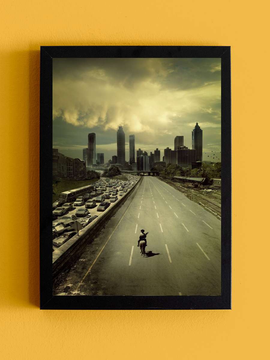 The Walking Dead Dizi Tablo Siyah Çerçeveli Dizi Poster Duvar Tablo