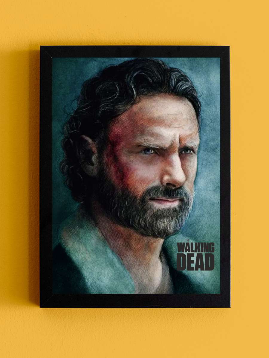 The Walking Dead Dizi Tablo Siyah Çerçeveli Dizi Poster Duvar Tablo